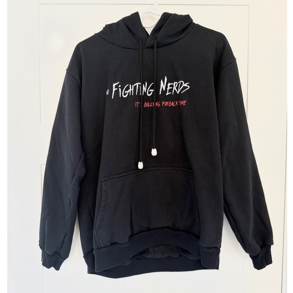 The Fighting Nerds MMA Team Hoodie Black UFC Brazil Size Large‎ G
